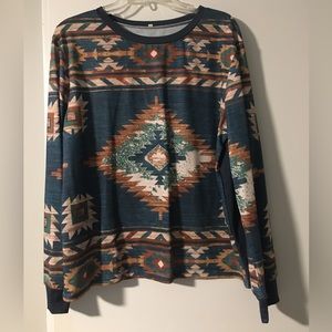 Southwest Aztec Womens Top